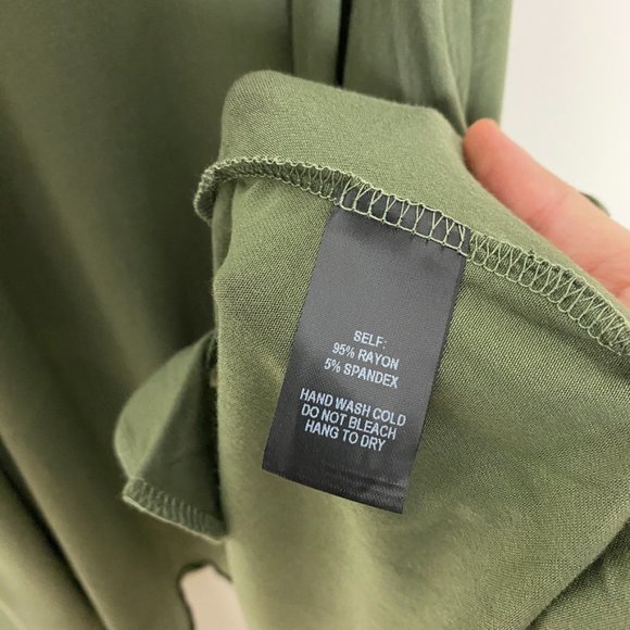 Lulus Olive Green Swing Mini Dress Womens Small Sleeveless Summer Flirty Jersey - Picture 5 of 9